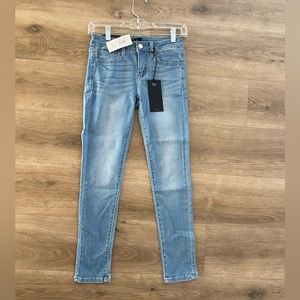 Brand New Vervet Mid Rise Ankle Fit Skinny Light Wash